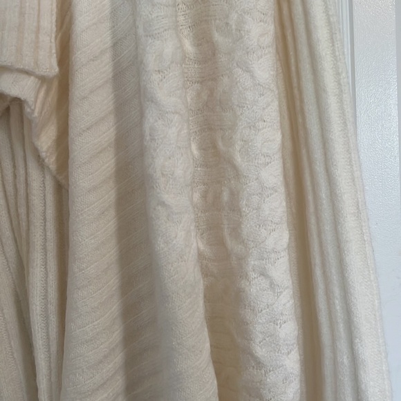 Cupio Wide Collar Cable Knit cardigan Sweater XL - Picture 3 of 11